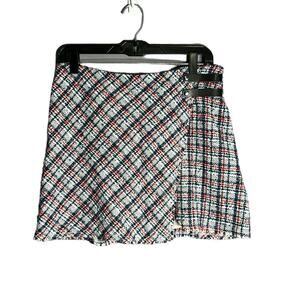 Urban Outfitters Blue and Red Plaid Wool Fully Lined Skirt Size Large
